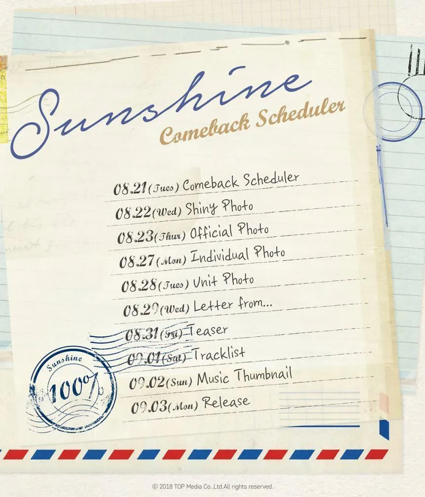 100 PERCENT - [Sunshine] 5th Mini Album