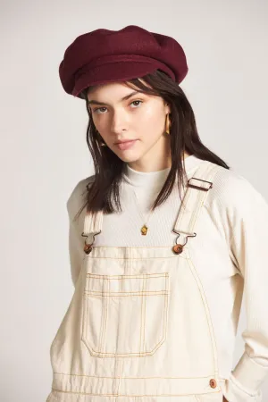 Audrey Brim Beret - Maroon