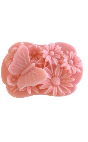 Butterfly & Flowers 3D Guest Soap