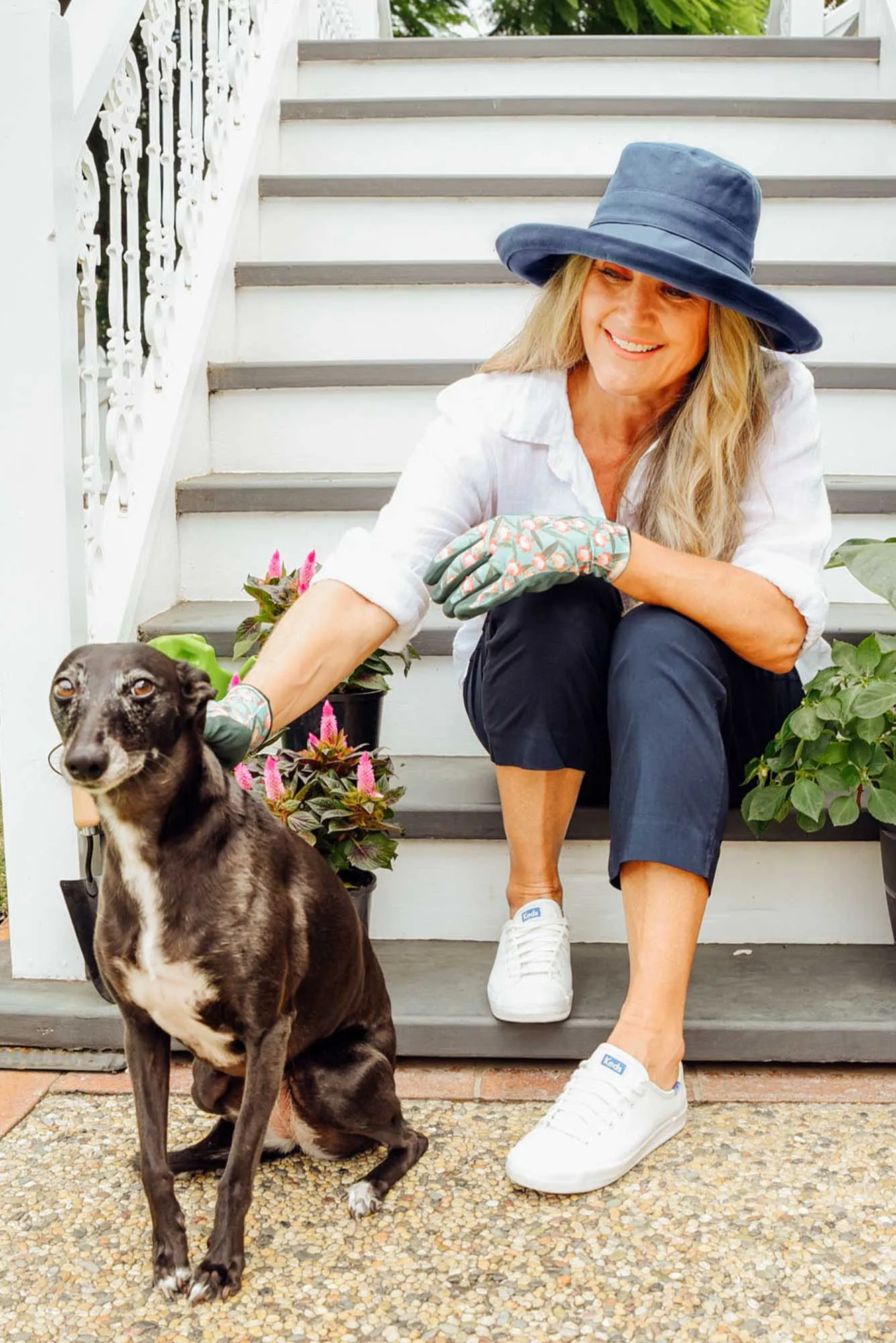 Coogee Navy Cotton Upturn Hat