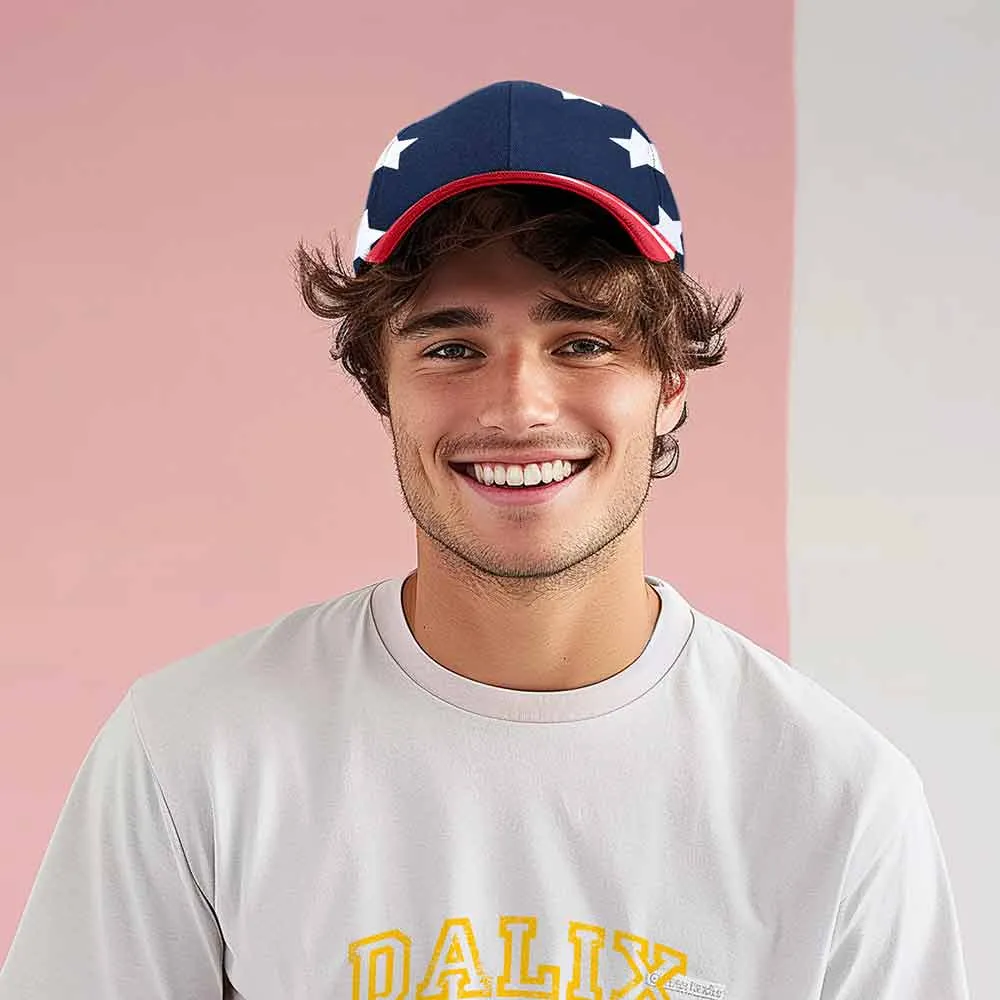 Dalix USA Stars and Stripes Cap