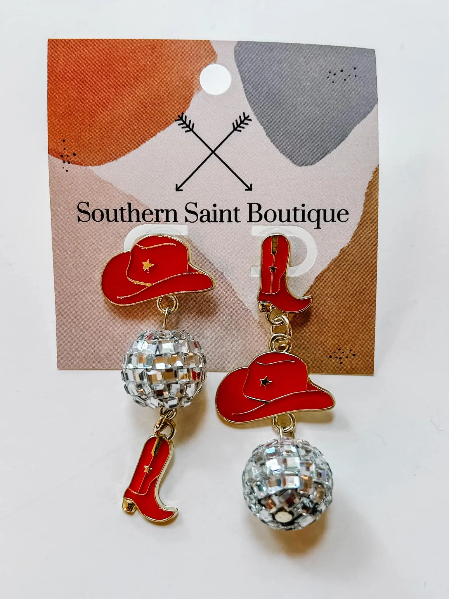 Disco Cowgirl Earring | Red