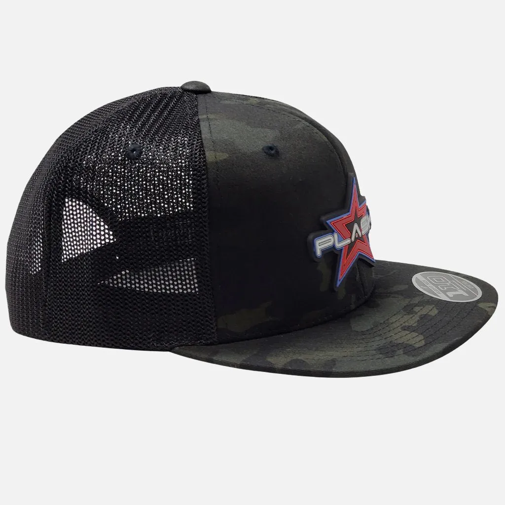 Flex-Fit Snap Back Cap | Black Camo