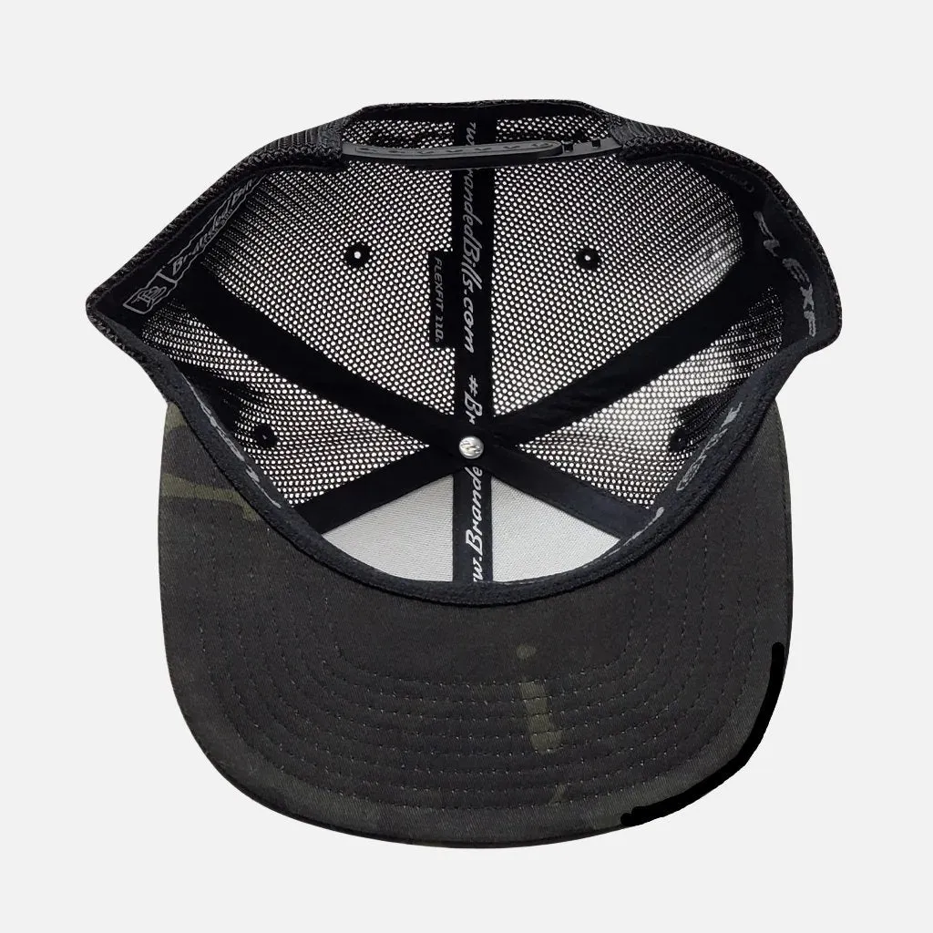 Flex-Fit Snap Back Cap | Black Camo