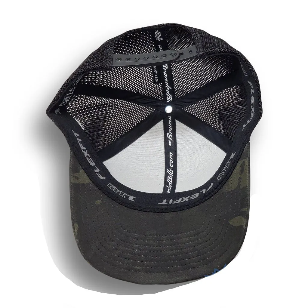 Flex-Fit Snap Back Cap | Black Camo