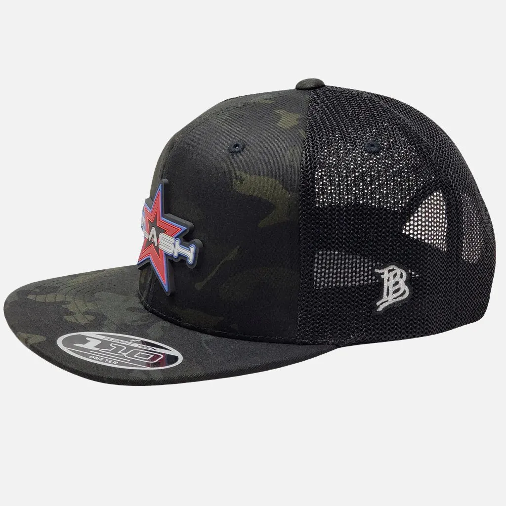 Flex-Fit Snap Back Cap | Black Camo