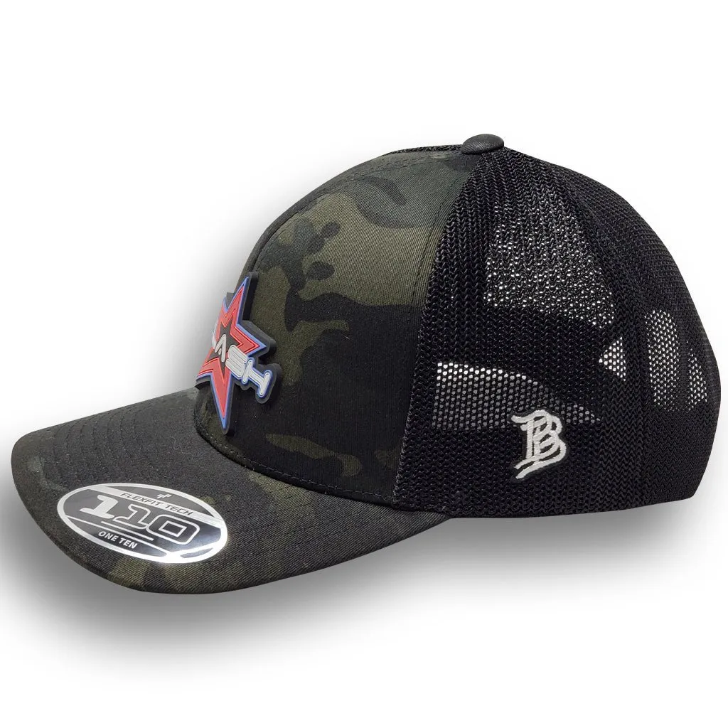 Flex-Fit Snap Back Cap | Black Camo