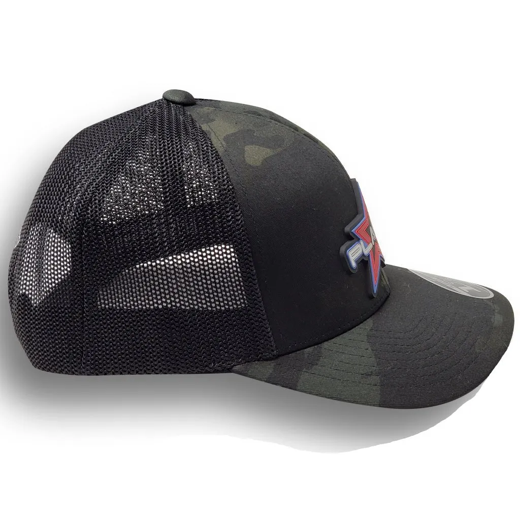 Flex-Fit Snap Back Cap | Black Camo