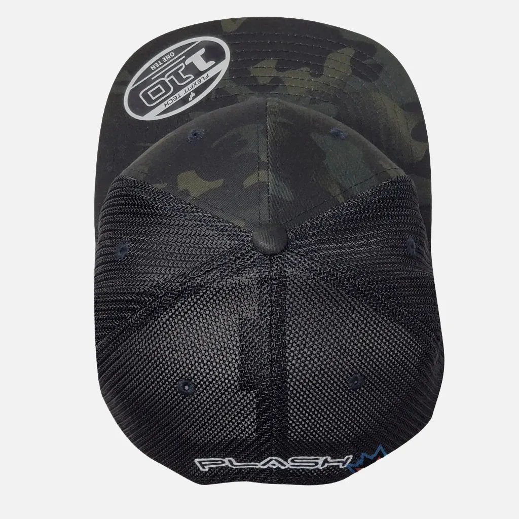 Flex-Fit Snap Back Cap | Black Camo