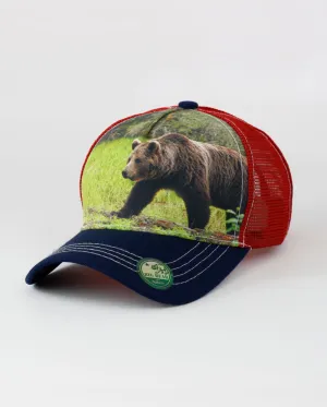 The Hat Depot - Bear Design Mesh Trucker Cap