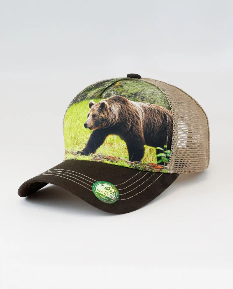 The Hat Depot - Bear Design Mesh Trucker Cap